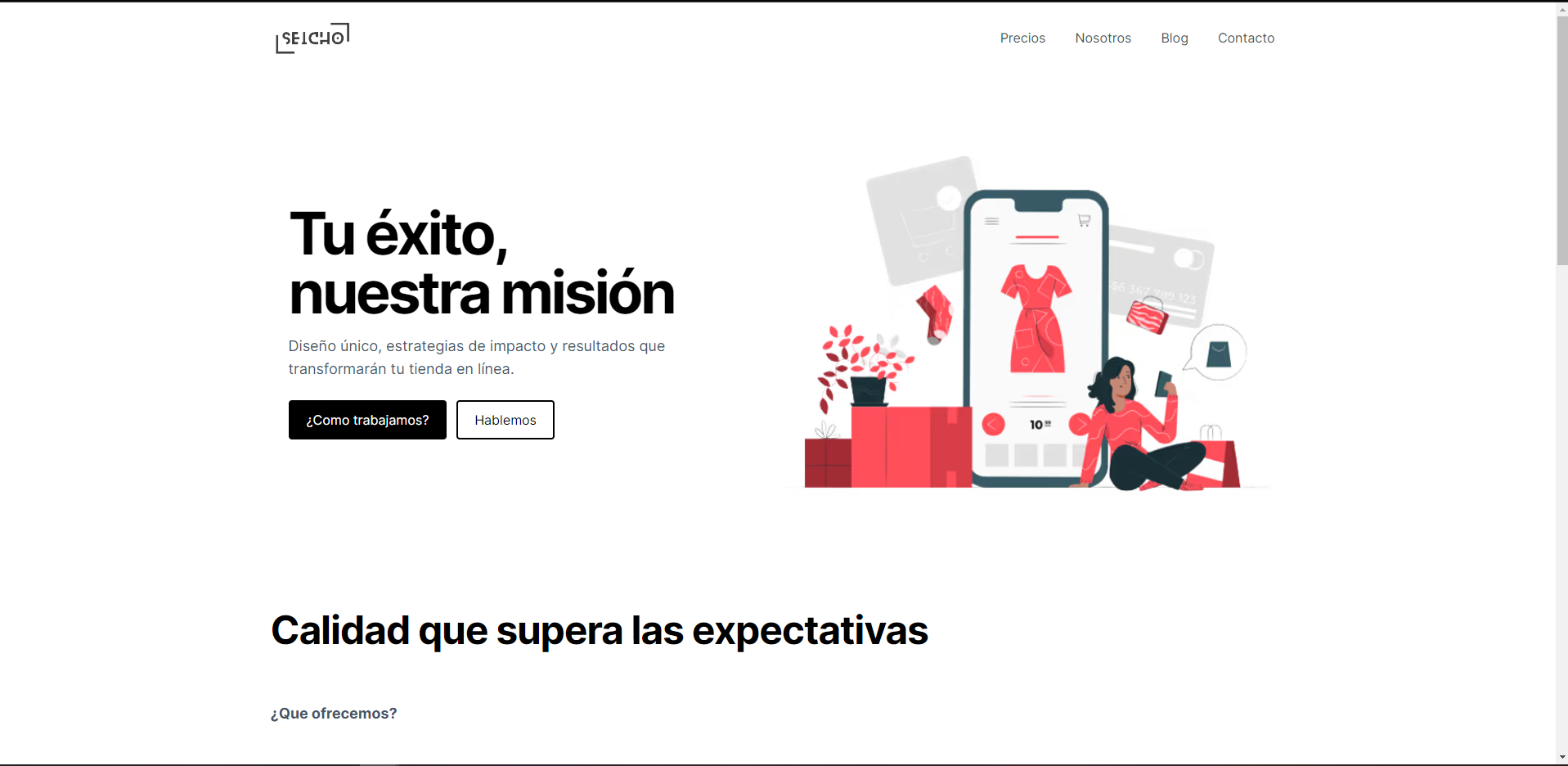 Captura de Seicho web
